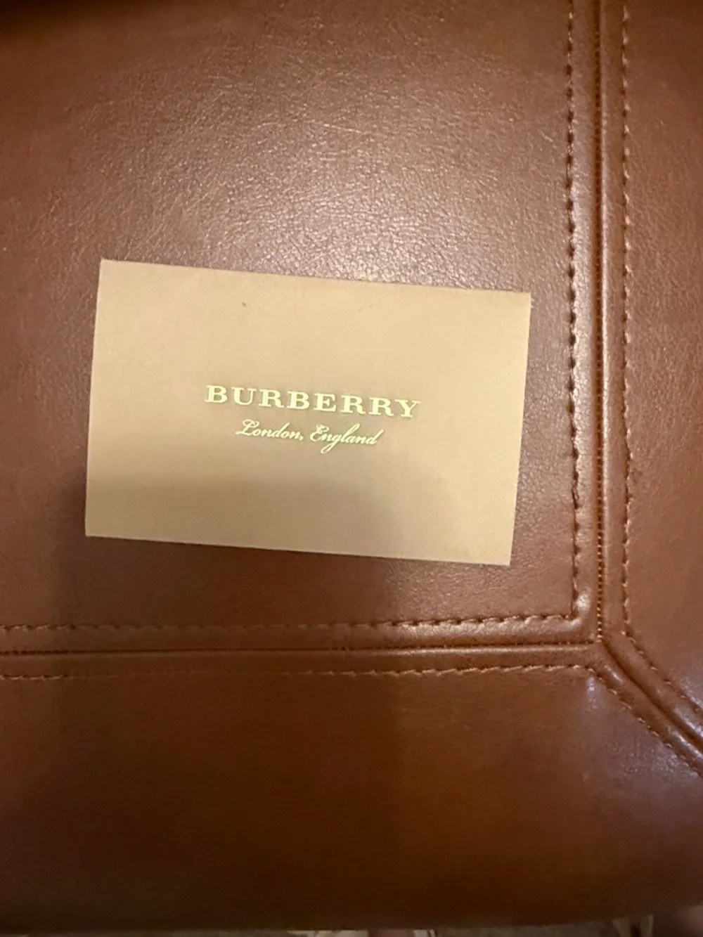 Burberry Black Pebbled Leather Shoulder Tote - Picture 9 of 13
